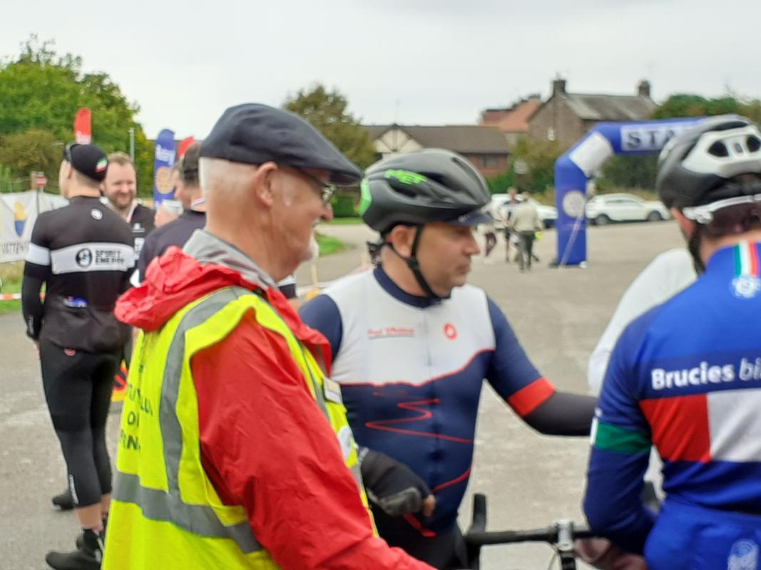 Frank with riders at Roose