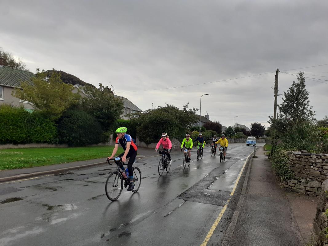 Riders brave rain at Ulverston